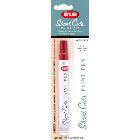 Shortcuts Krylon Short Cuts Red Pepper Paint Pen Interior 0.33 oz SCP-903